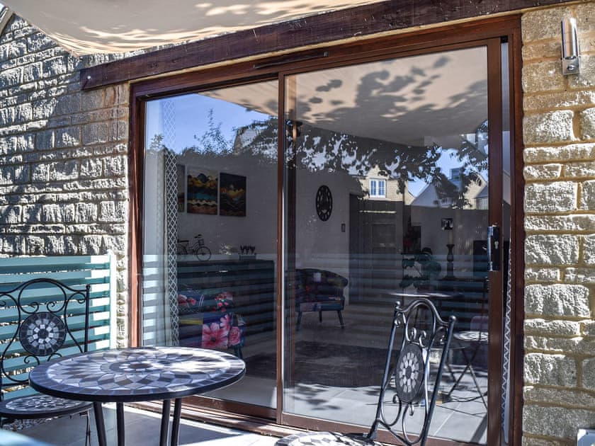 Patio | Leofric Lodge, Bampton