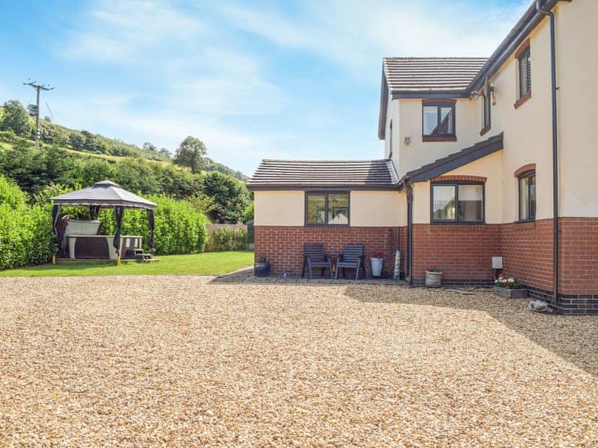 Exterior | Hill View Lodge - Mill Farm Holiday Cottages, Heyope, near Knighton