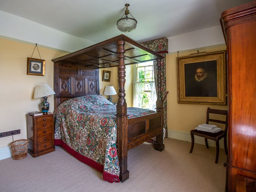 Four Poster bedroom | Lancaut Farmhouse, Tiddenham, near Lydney