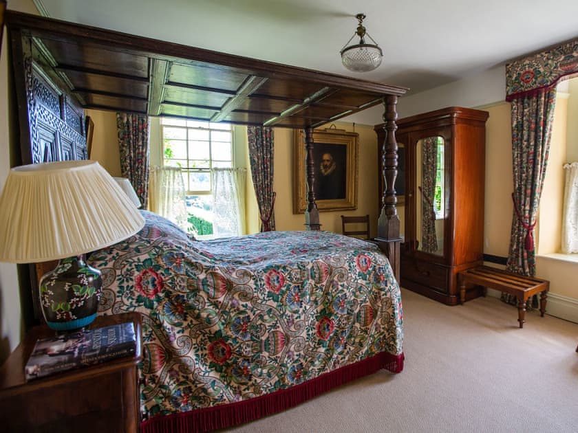 Four Poster bedroom | Lancaut Farmhouse, Tiddenham, near Lydney