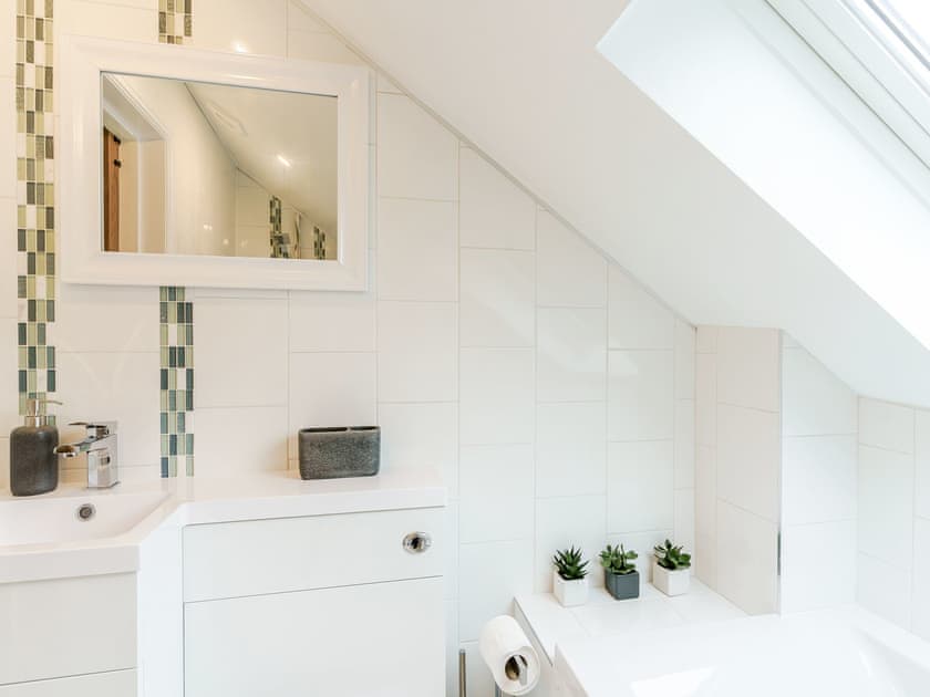 Bathroom | Ty Draenog - Llwynwermod Cottages, Maen-y-groes, near New Quay