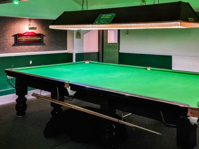 One of the two full-size snooker tables in the Mews building | Sunnybank Lodge, Llanfynydd