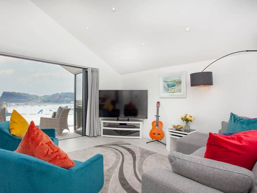 Living area | Grand Banks Apartment, Teignmouth