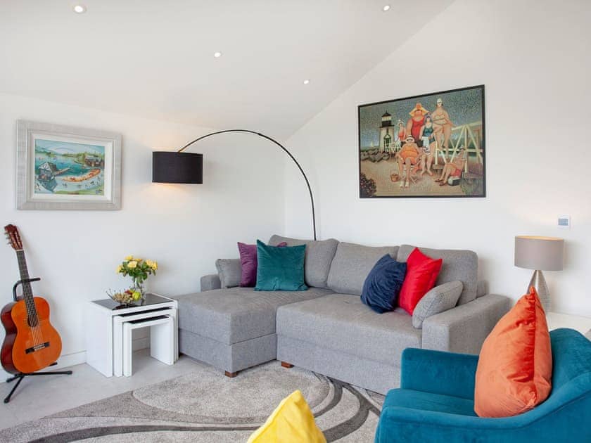 Living area | Grand Banks Apartment, Teignmouth