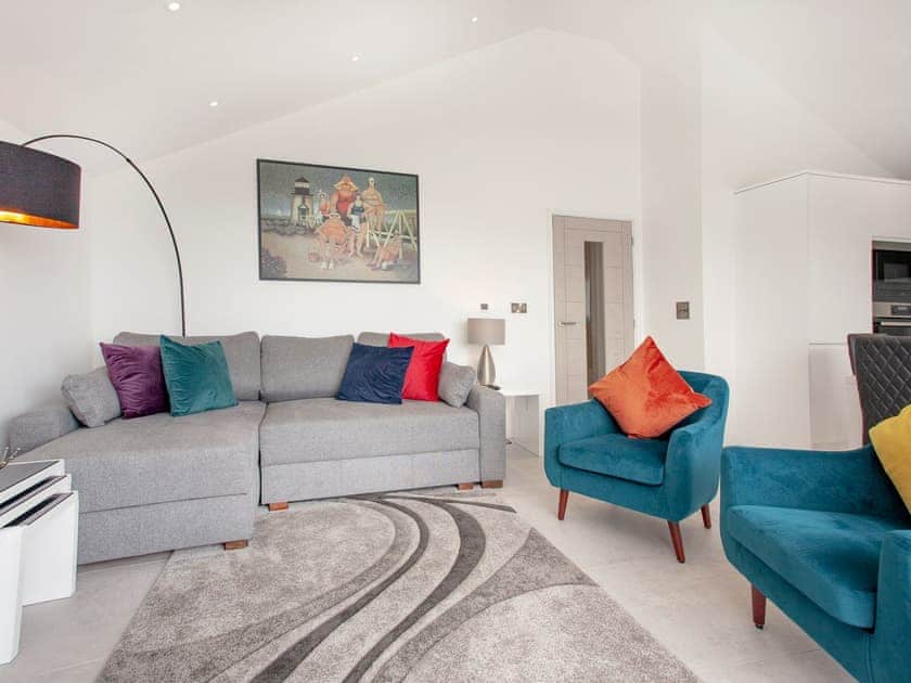Living area | Grand Banks Apartment, Teignmouth