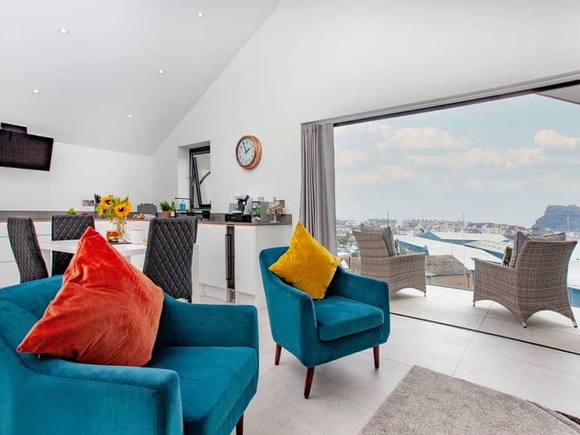 Living area | Grand Banks Apartment, Teignmouth