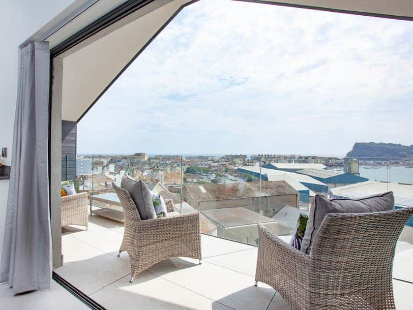 Balcony | Grand Banks Apartment, Teignmouth