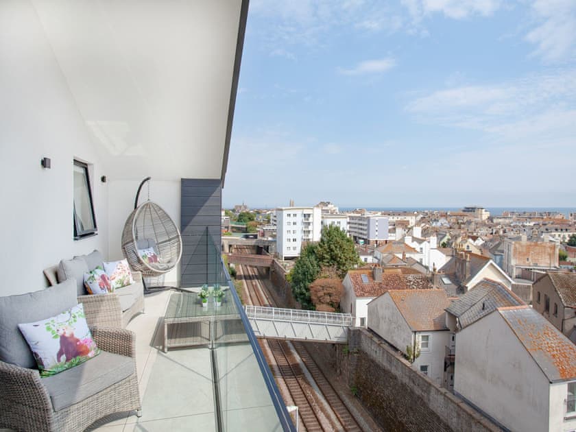 Balcony | Grand Banks Apartment, Teignmouth