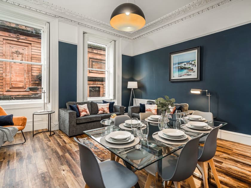 Open plan living space | The Renfrew Residence, Glasgow City Centre