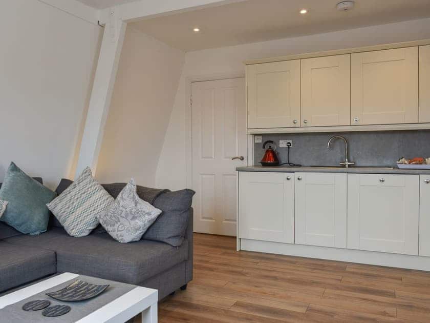 Open plan living space | Coast Apartment, Whitby