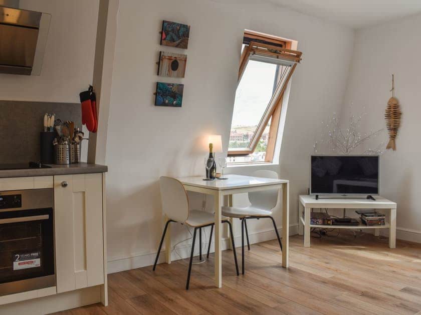 Dining Area | Coast Apartment, Whitby