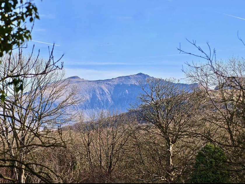 The view of Snowdon from the car park area  | Zig Zag Cottage, Llanllyfni