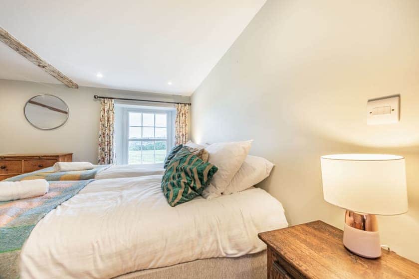Twin bedroom | Ty Glyn Mansion Cottage, Cilau Aeron, near Aberaeron