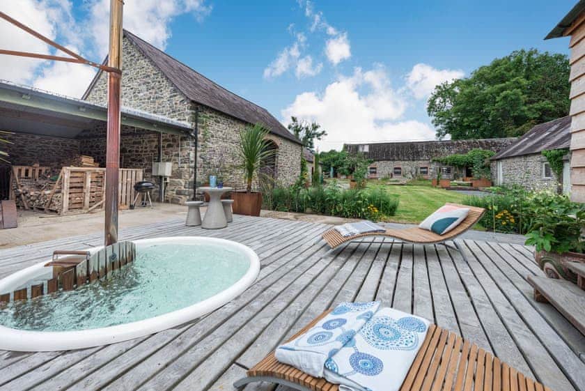 Decking | Ty Glyn Mansion Cottage, Cilau Aeron, near Aberaeron