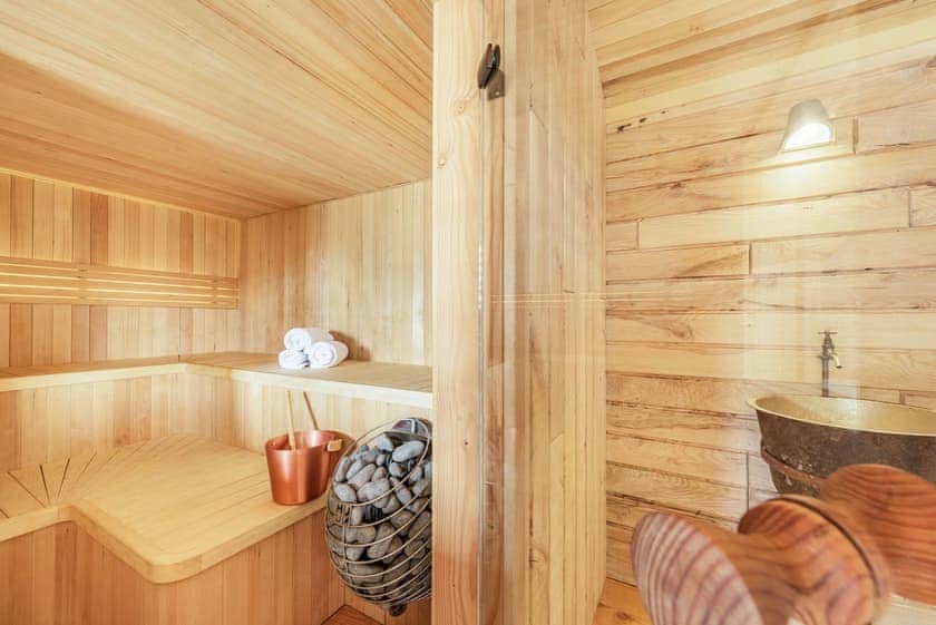 Sauna | Ty Glyn Mansion Cottage, Cilau Aeron, near Aberaeron