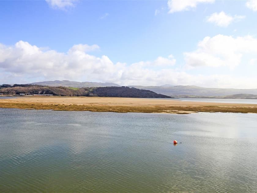 The view from the balcony | Harbour Apartment, Porthmadog