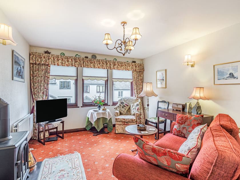Living area | Yewdale Crags Apartment, Coniston