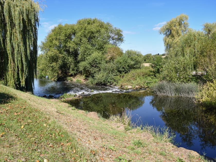 private fishing area on the River | Tudor Cottage, Barton