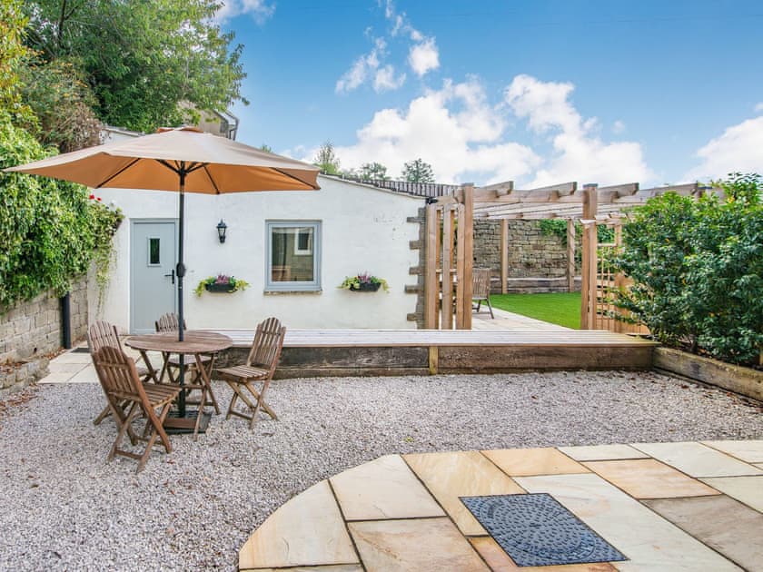 Patio | Kiln Hill Cottage, Blazefield, near Pateley Bridge