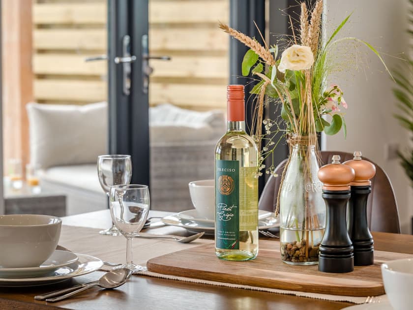 Dining Area | Bramley Lodge - Upper Holme Lodges, Lyonshall, near Kington