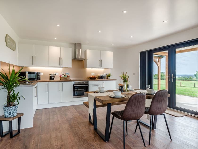 Kitchen area | Bramley Lodge - Upper Holme Lodges, Lyonshall, near Kington