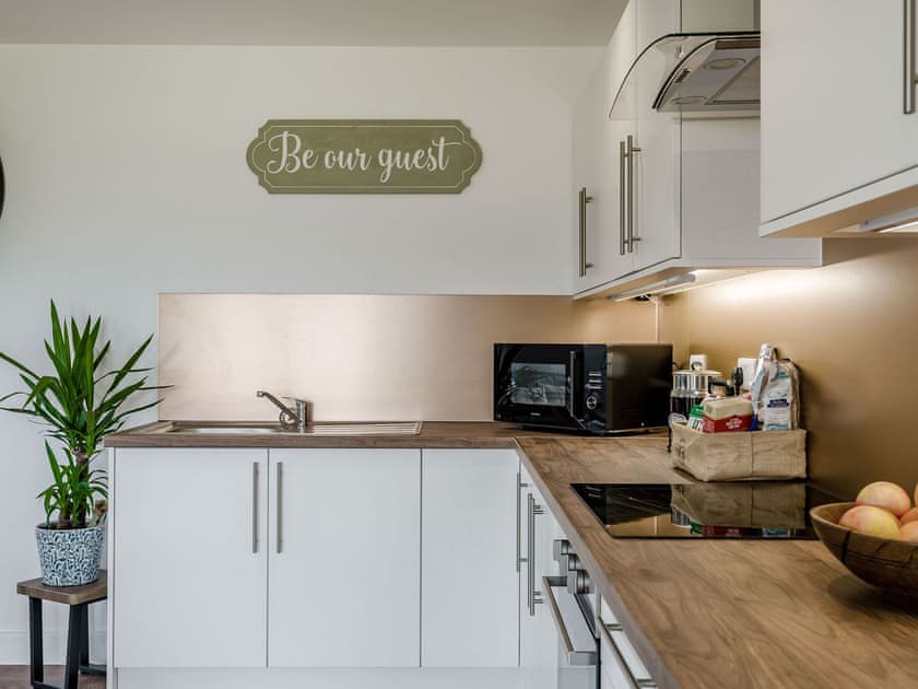 Kitchen area | Bramley Lodge - Upper Holme Lodges, Lyonshall, near Kington