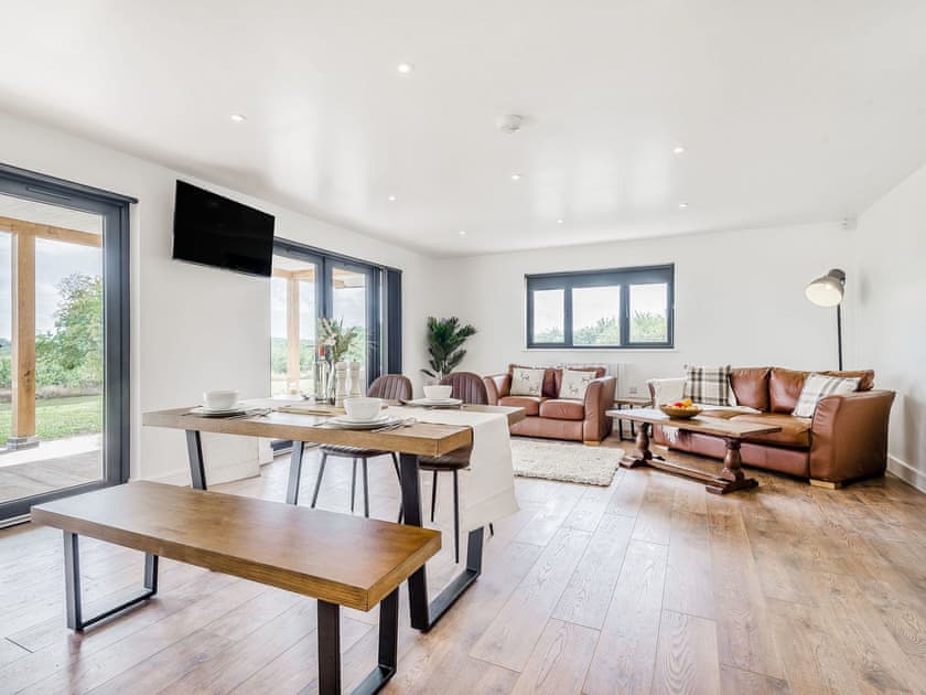 Open plan living space | Oak Tree Lodge - Upper Holme Lodges, Lyonshall, near Kington