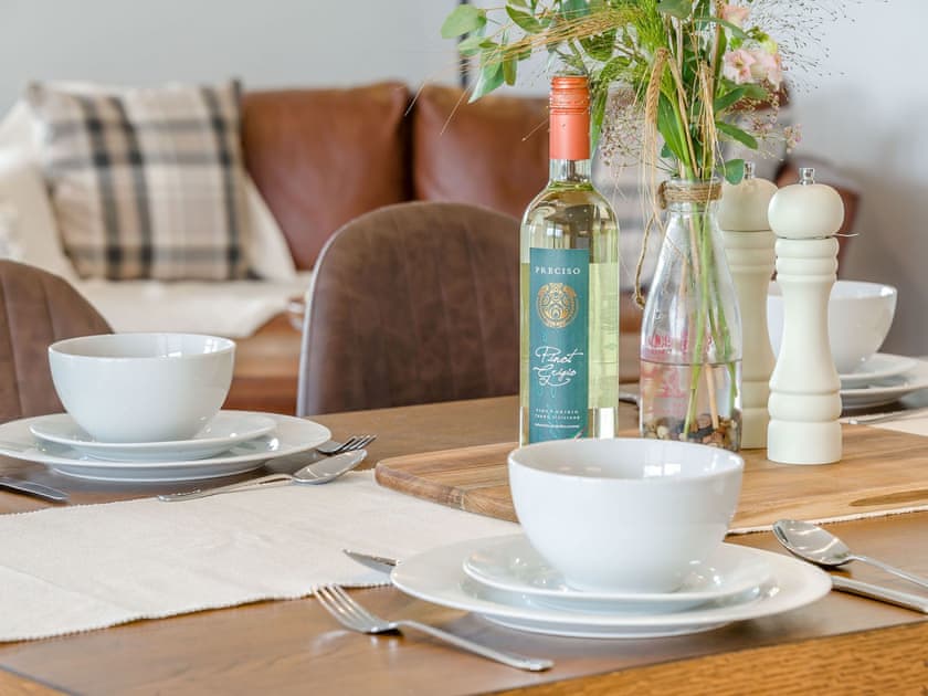 Dining Area | Oak Tree Lodge - Upper Holme Lodges, Lyonshall, near Kington