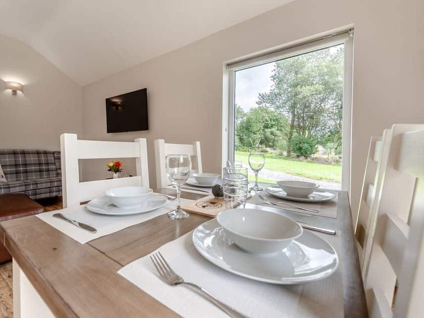 Dining Area | Dwrgi - Glanyrafon Lodges, Cwrt Newydd, near Llandysul