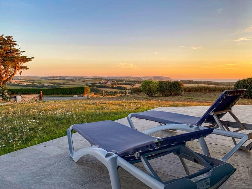 Outdoor area | The View - Wooldown Holiday Cottages, Marhamchurch, near Bude