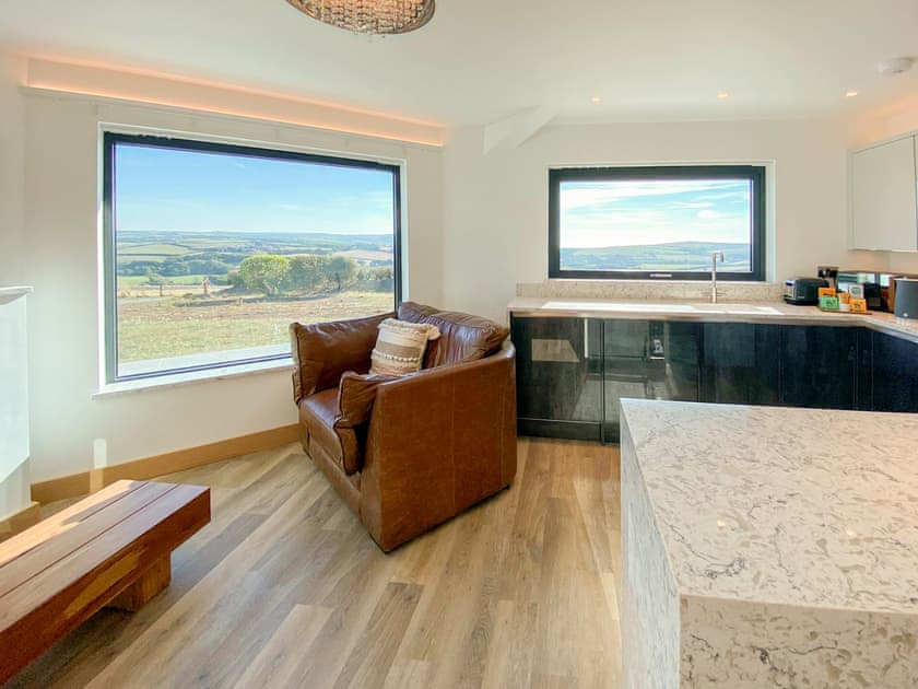 Living area | The View - Wooldown Holiday Cottages, Marhamchurch, near Bude