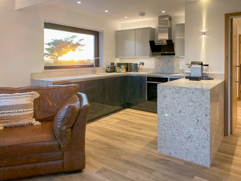 Kitchen area | The View - Wooldown Holiday Cottages, Marhamchurch, near Bude