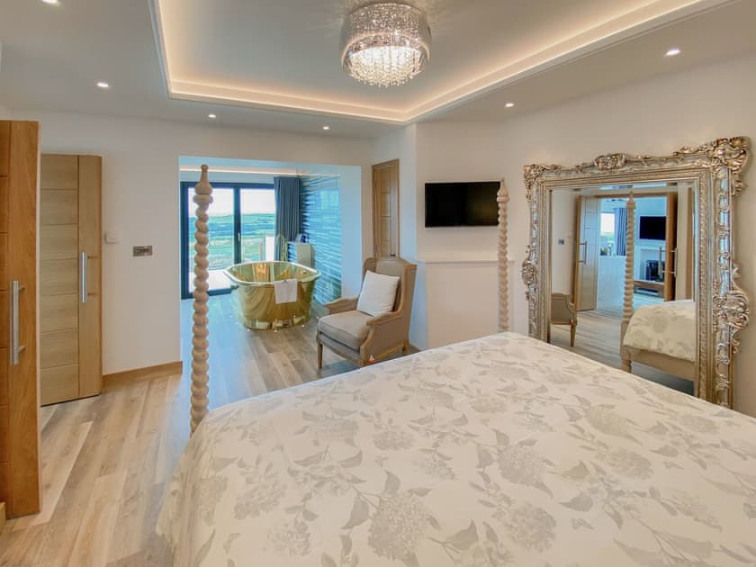 Bedroom | The View - Wooldown Holiday Cottages, Marhamchurch, near Bude