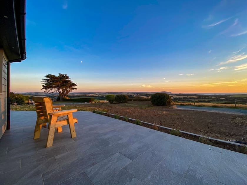Outdoor area | The View - Wooldown Holiday Cottages, Marhamchurch, near Bude