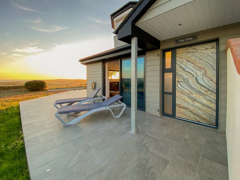 Outdoor area | The View - Wooldown Holiday Cottages, Marhamchurch, near Bude