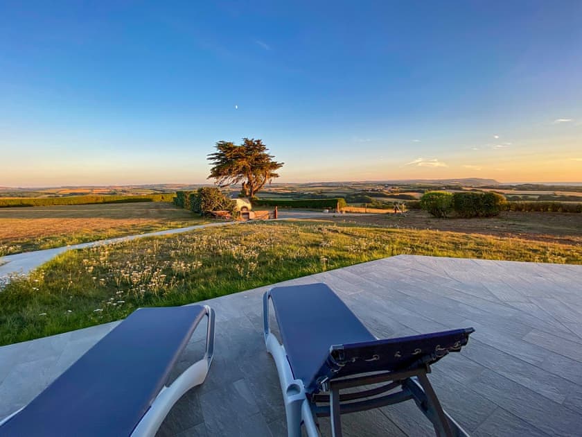 Outdoor area | The View - Wooldown Holiday Cottages, Marhamchurch, near Bude