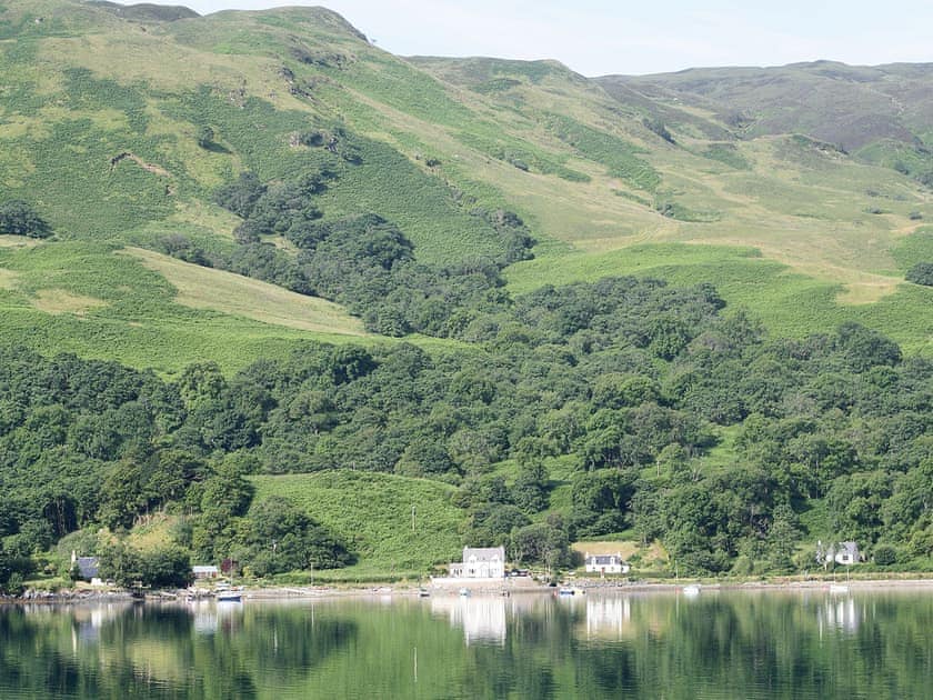 Prpoerty viewd from far side of Loch | Lochside House, Letterfearn By Kyle, Wester Ross