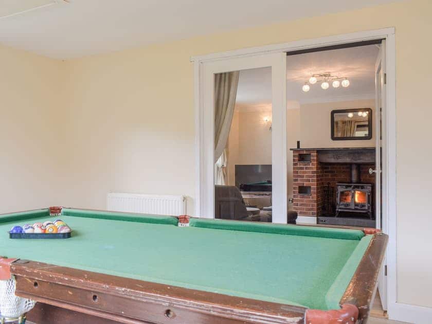 Games room | Hill View Lodge - Mill Farm Holiday Cottages, Heyope, near Knighton