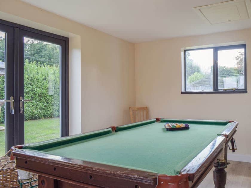 Games room | Hill View Lodge - Mill Farm Holiday Cottages, Heyope, near Knighton