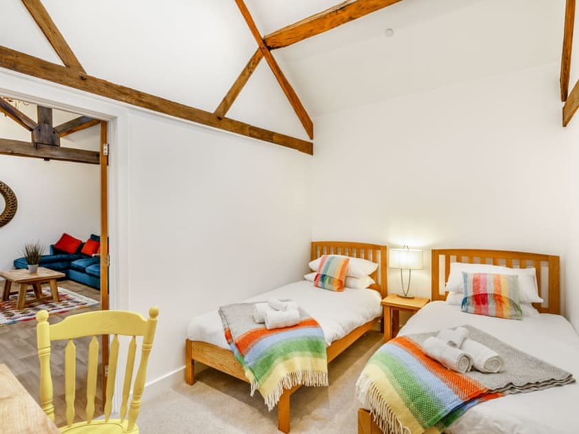 Twin bedroom | Pentre GetawaysThe Granary, Llandyssil, near Montgomery
