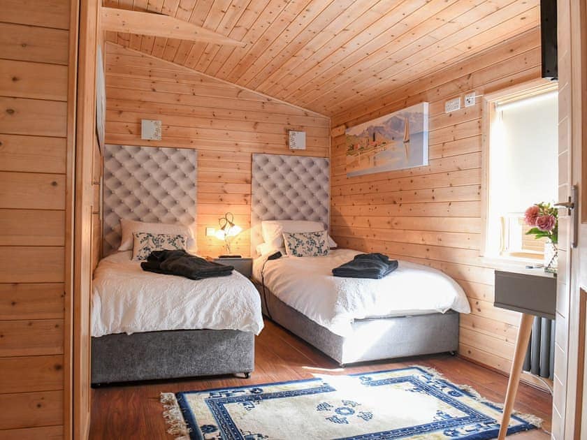 Twin bedroom | Astbury Falls Luxury Retreat, Bridgnorth and Ironbridge