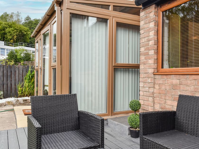 Sitting-out-area | Zebra House, Blaenavon