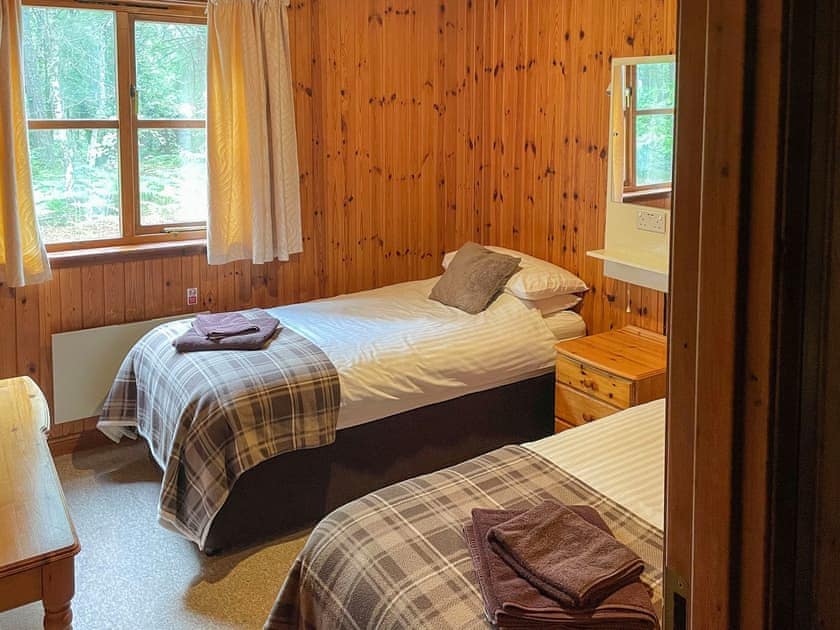 Twin bedroom | Ferness - Tullochwood Lodges, Rafford, near Forres