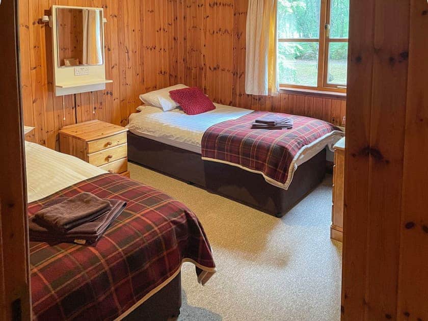 Twin bedroom | Ferness - Tullochwood Lodges, Rafford, near Forres