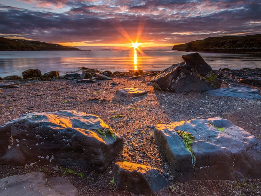 The beach at Glendale, a 10 minute walk from the property | Lephin Cottage, Glendale, Near Dunvegan