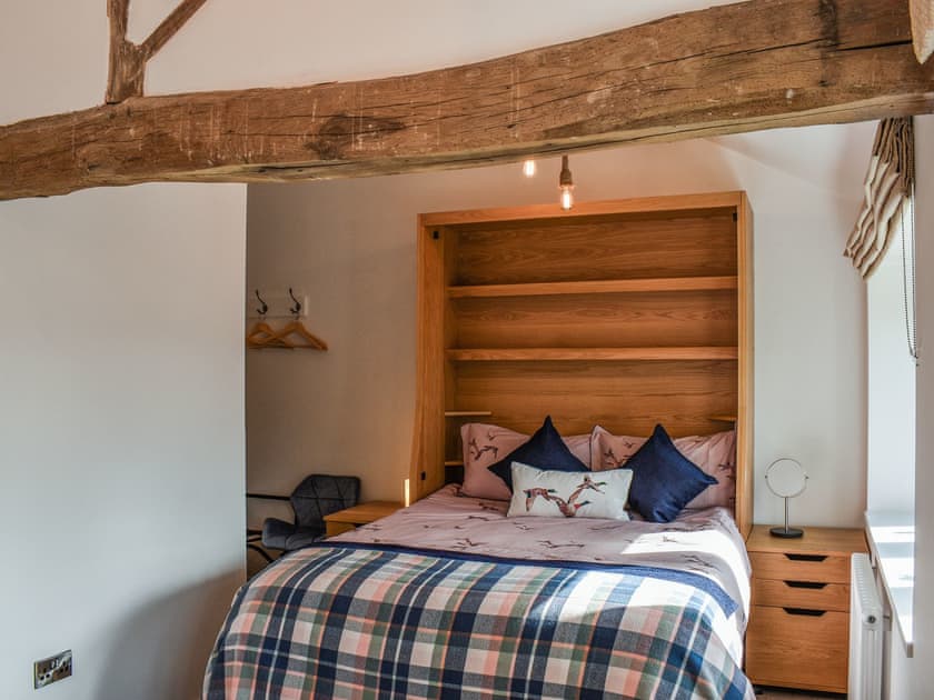 Double bedroom with study bed | Goosander Cottage, Holme, near Holmfirth
