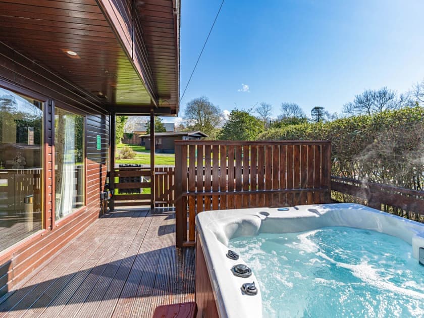 Hot tub | Birch Lodge 12 - Conifer Lodges, Newton Stewart