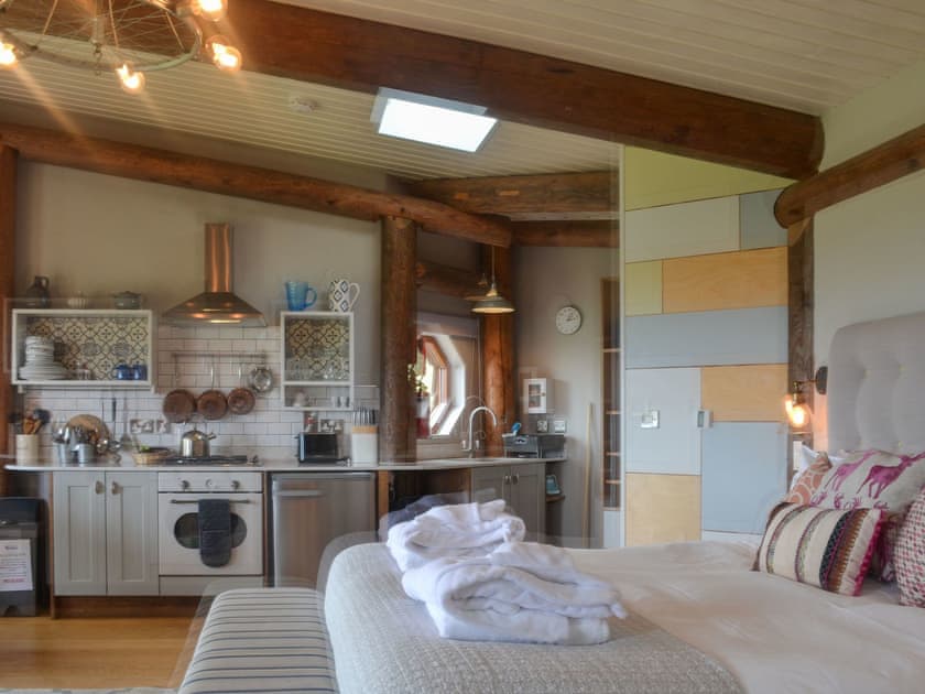 Open plan living space | Aerona - Treberfedd Farm, Lampeter, near Aberaeron