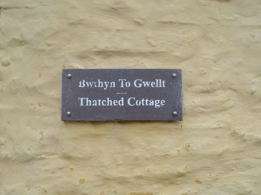 Outdoor area | Thatched Cottage - Treberfedd Farm, Lampeter, near Aberaeron