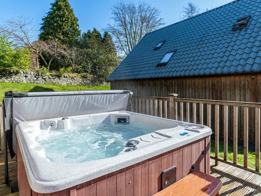 Hot tub | Lord Galloway Lodge 34 - Conifer Lodges, Newton Stewart